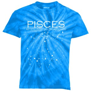 Constellation Quote Pisces Zodiac Design Horoscope Gift Funny Gift Kids Tie-Dye T-Shirt