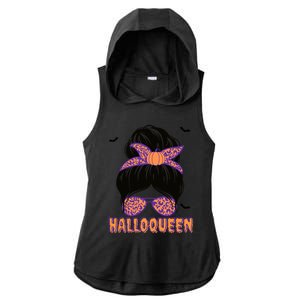 Cute Queen Spooky Funny Halloween Costume Gift Ladies PosiCharge Tri-Blend Wicking Draft Hoodie Tank