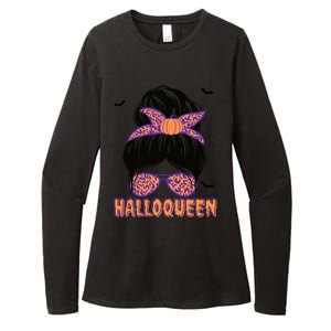 Cute Queen Spooky Funny Halloween Costume Gift Womens CVC Long Sleeve Shirt