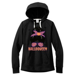 Cute Queen Spooky Funny Halloween Costume Gift Women's Fleece Hoodie