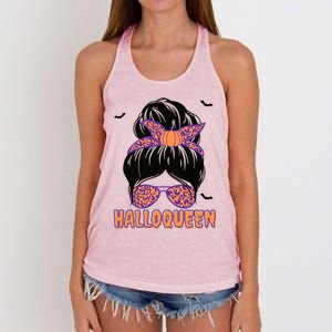 Cute Queen Spooky Funny Halloween Costume Gift Women's Knotted Racerback Tank