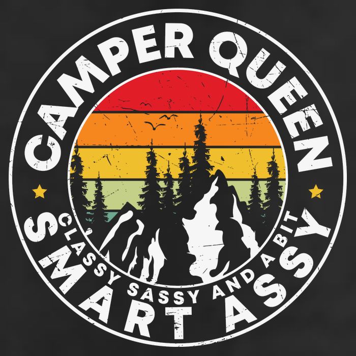 Camper Queen Smart Assy , Classy Sassy And A Bit Logo Camping Adult Drive Performance Visor