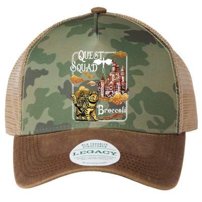 Cat Quest Squad Broccoli Legacy Tie Dye Trucker Hat