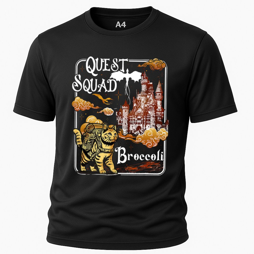 Cat Quest Squad Broccoli Performance Shirt