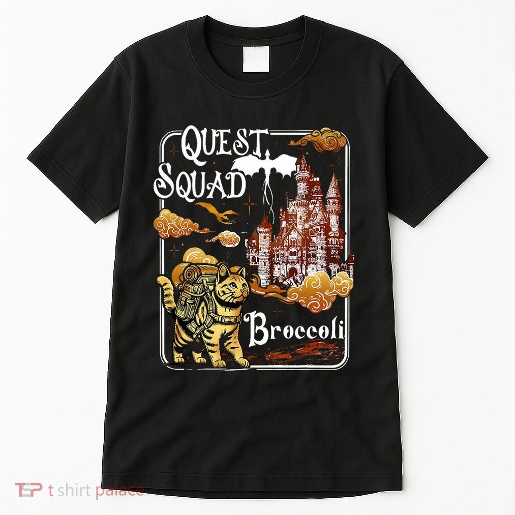 Cat Quest Squad Broccoli Tall T-Shirt