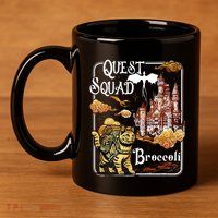 Cat Quest Squad Broccoli 11oz C Handle Ceramic Mug