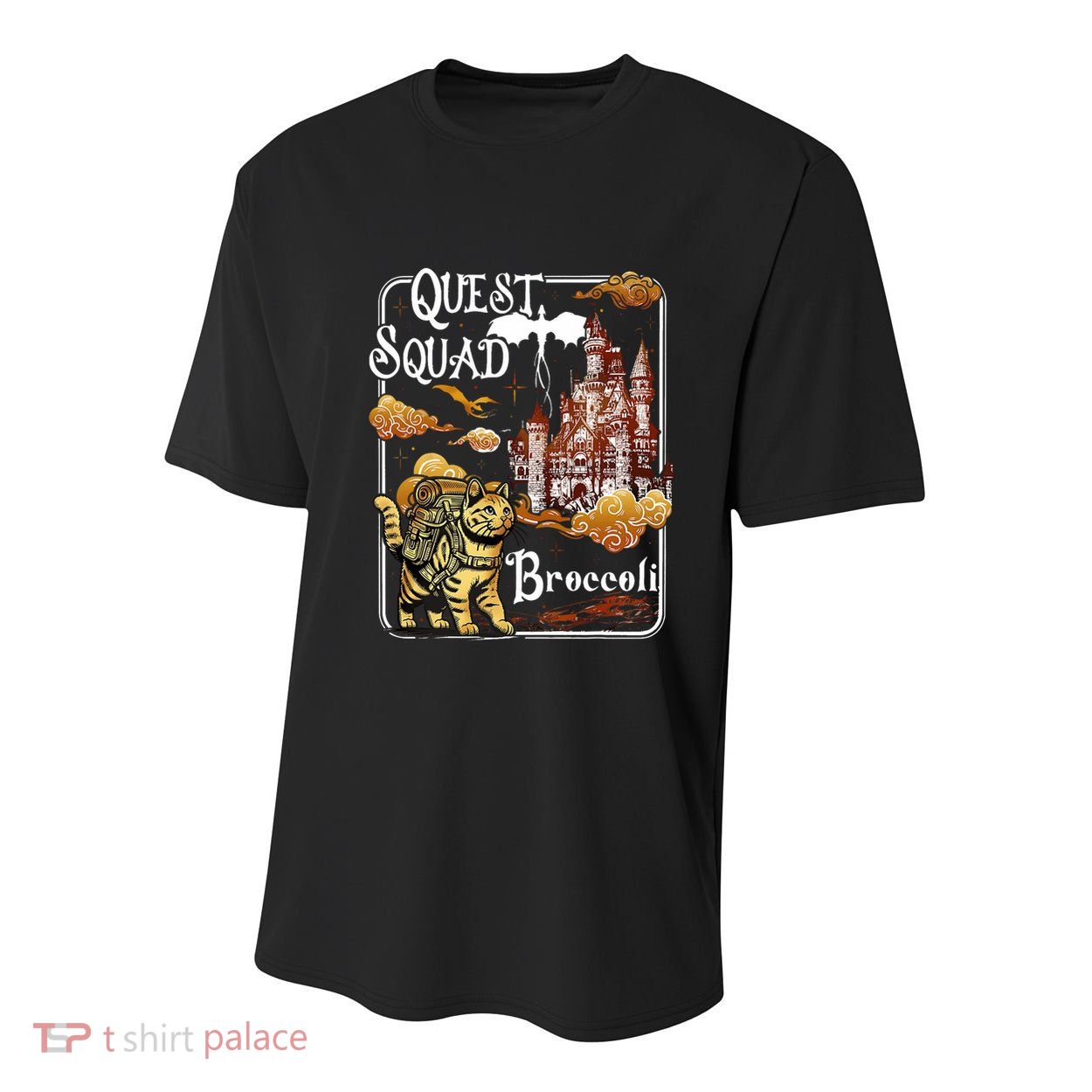 Cat Quest Squad Broccoli Youth Performance Sprint T-Shirt