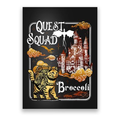 Cat Quest Squad Broccoli Poster