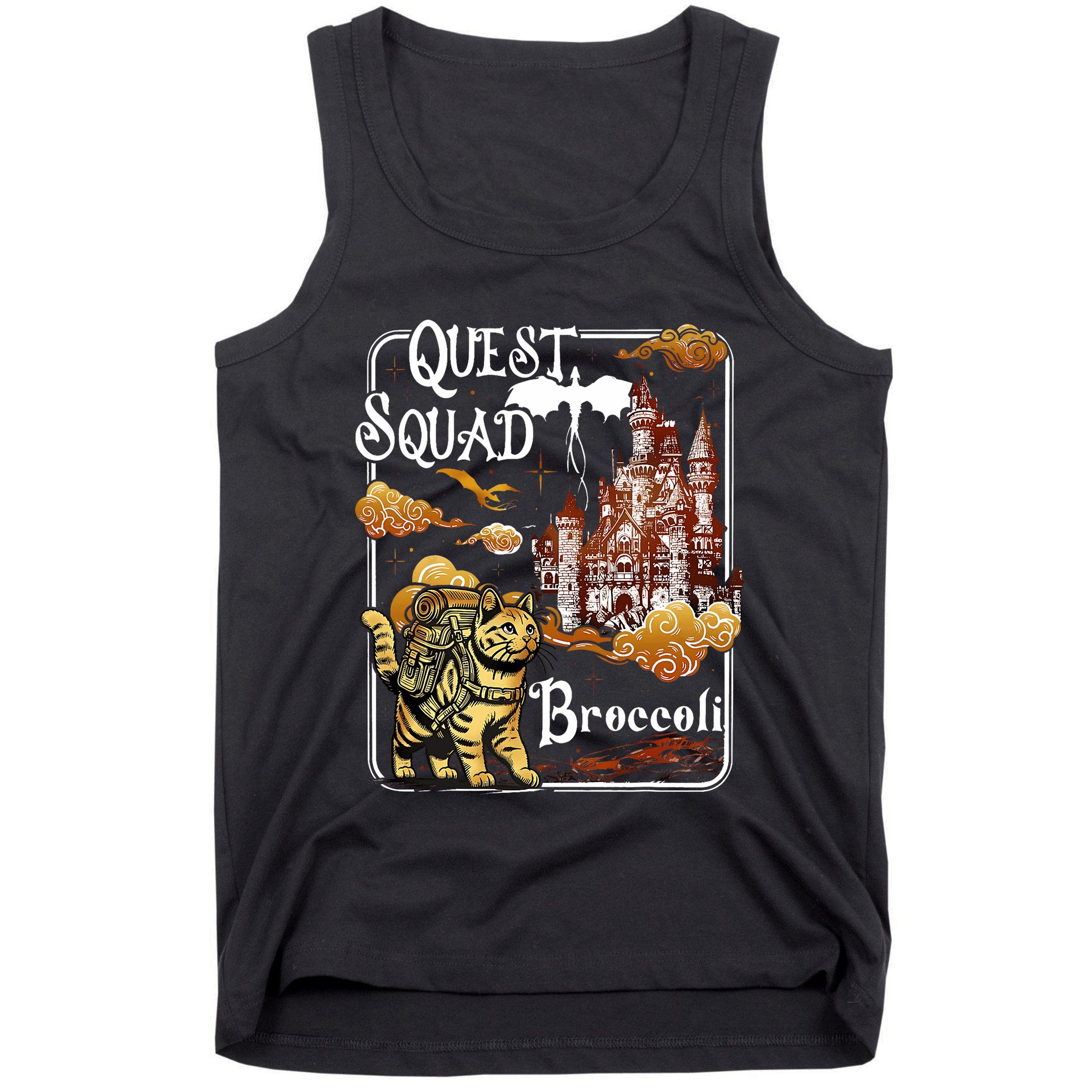 Cat Quest Squad Broccoli Tank Top