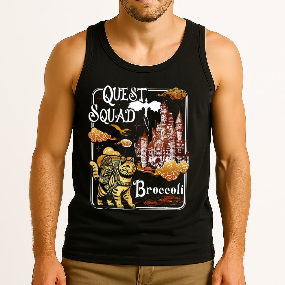 Cat Quest Squad Broccoli Tank Top