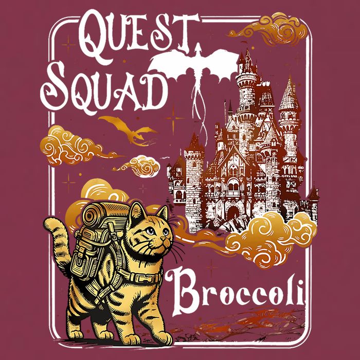 Cat Quest Squad Broccoli 16oz Travel Tumbler
