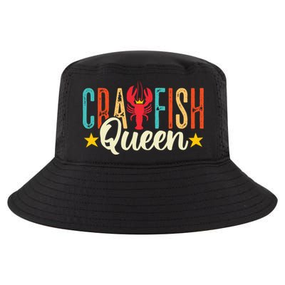 Crawfish Queen Vintage Retro Boil Season Lobster Gift Cool Comfort Performance Bucket Hat
