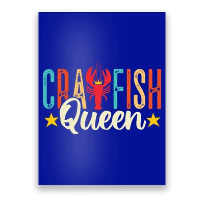 Crawfish Queen Vintage Retro Boil Season Lobster Gift Poster
