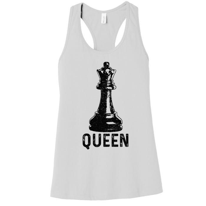 Chess Queen Vintage Halloween Costume Chess Player Women's Racerback Tank