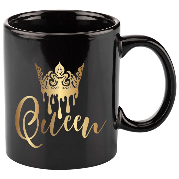 Cool Queen With Crown 11oz C Handle Ceramic Mug