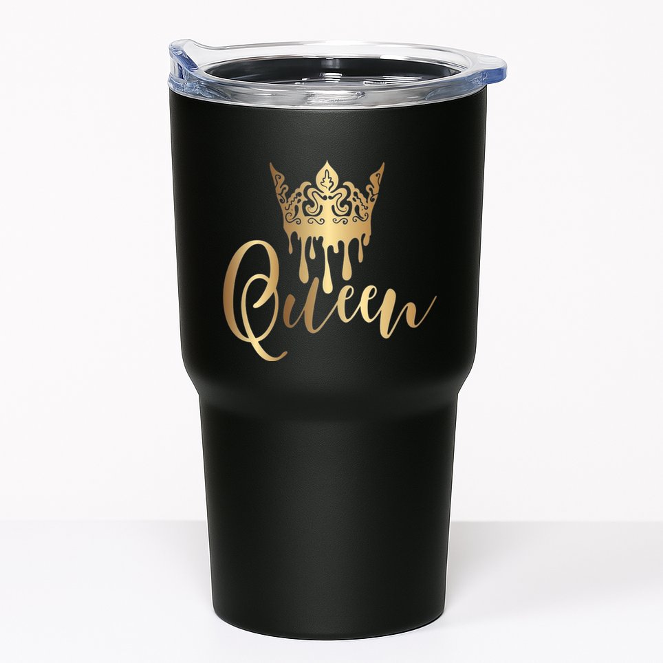 Cool Queen With Crown Tumbler