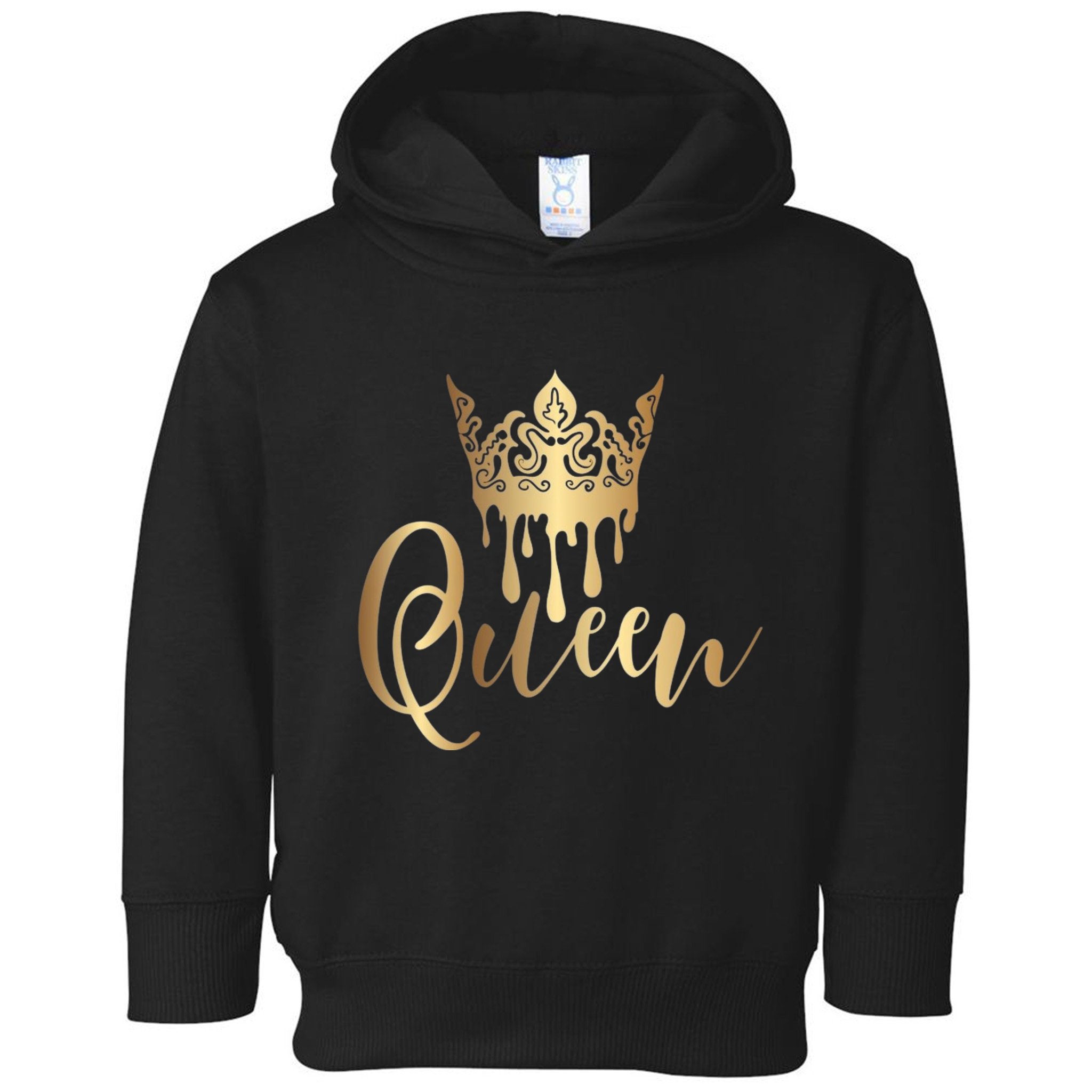 Cool Queen With Crown Toddler Hoodie