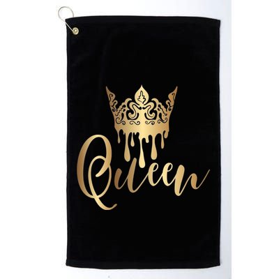 Cool Queen With Crown Golf Towel