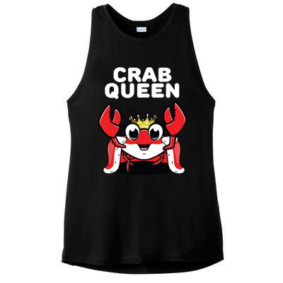 Crab Queen | Womens Crab Ladies PosiCharge Tri-Blend Wicking Tank