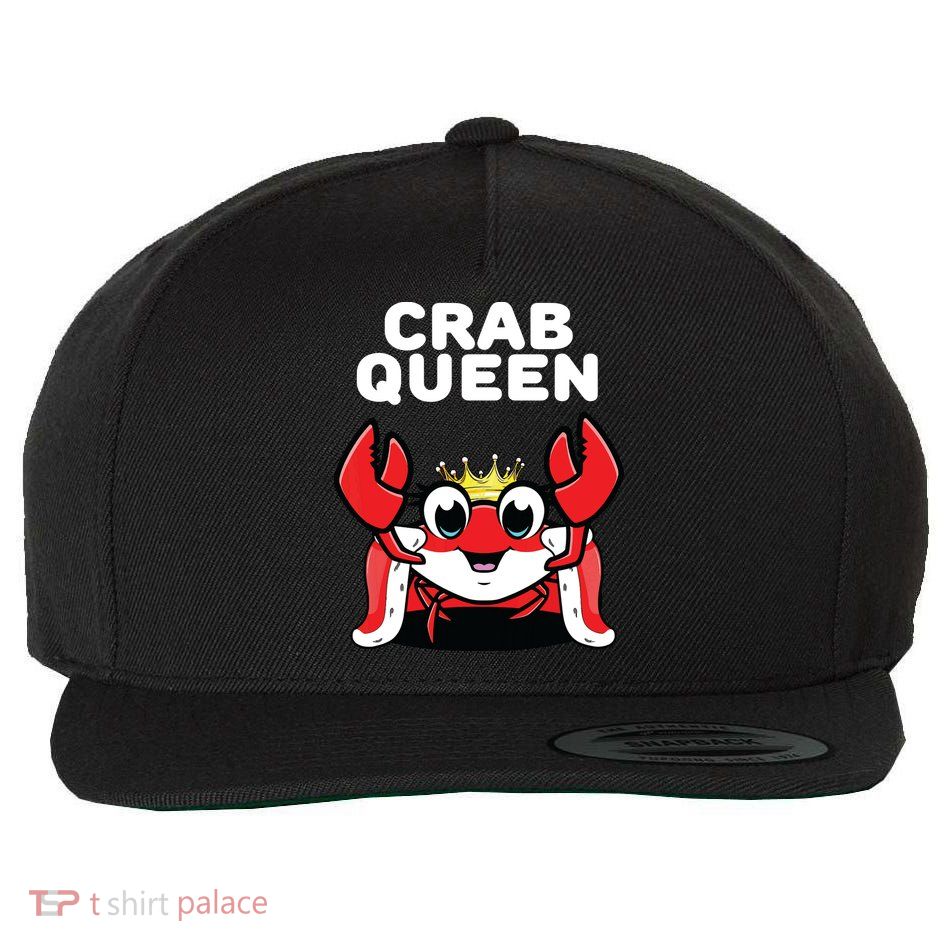Crab Queen | Womens Crab Wool Snapback Cap