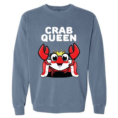 Crab Queen | Womens Crab Garment-Dyed Sweatshirt