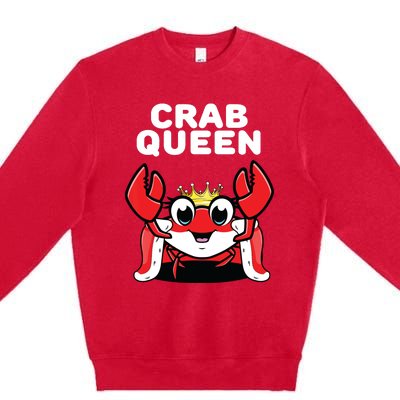 Crab Queen | Womens Crab Premium Crewneck Sweatshirt