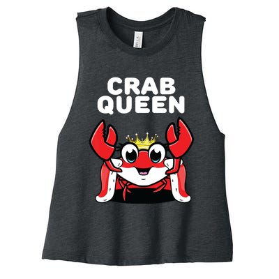 Crab Queen | Womens Crab Women's Racerback Cropped Tank