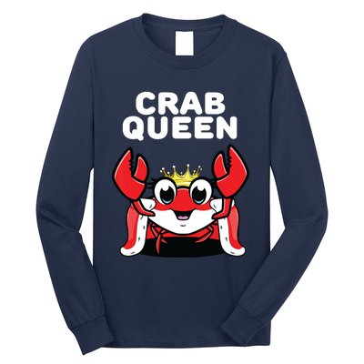 Crab Queen | Womens Crab Long Sleeve Shirt