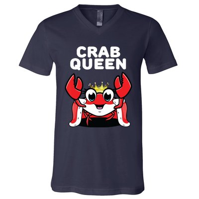 Crab Queen | Womens Crab V-Neck T-Shirt