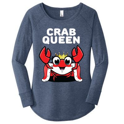 Crab Queen | Womens Crab Women's Perfect Tri Tunic Long Sleeve Shirt