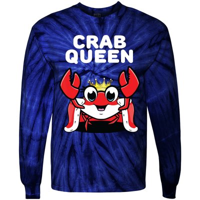 Crab Queen | Womens Crab Tie-Dye Long Sleeve Shirt