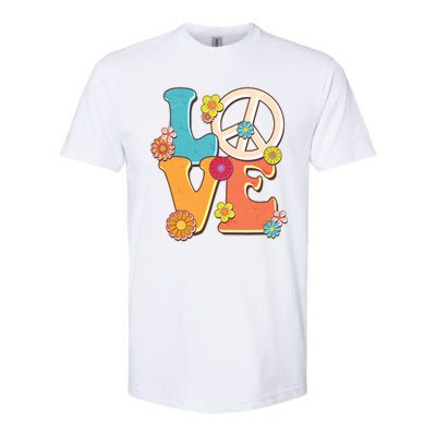 Cute Retro 1960s Flower Power Love Peace Softstyle® CVC T-Shirt