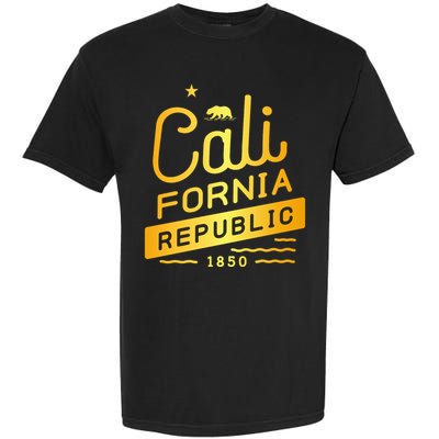 California Republic 1850 Gold Logo Garment-Dyed Heavyweight T-Shirt