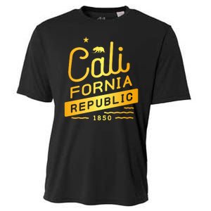 California Republic 1850 Gold Logo Cooling Performance Crew T-Shirt