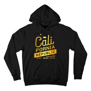 California Republic 1850 Gold Logo Hoodie