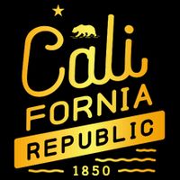California Republic 1850 Gold Logo Apron