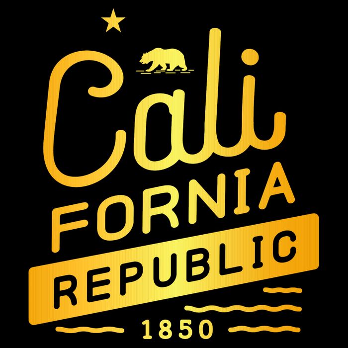 California Republic 1850 Gold Logo Apron