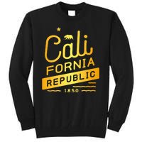 California Republic 1850 Gold Logo Tall Sweatshirt