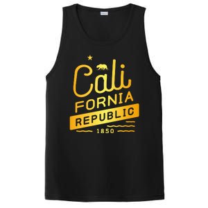 California Republic 1850 Gold Logo PosiCharge Competitor Tank