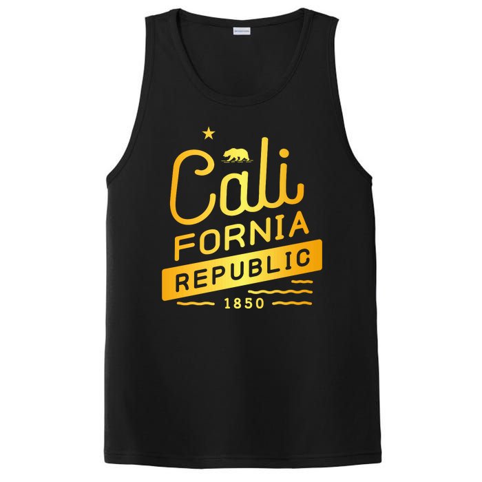 California Republic 1850 Gold Logo PosiCharge Competitor Tank