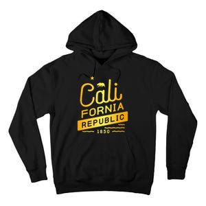 California Republic 1850 Gold Logo Tall Hoodie