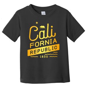 California Republic 1850 Gold Logo Toddler T-Shirt