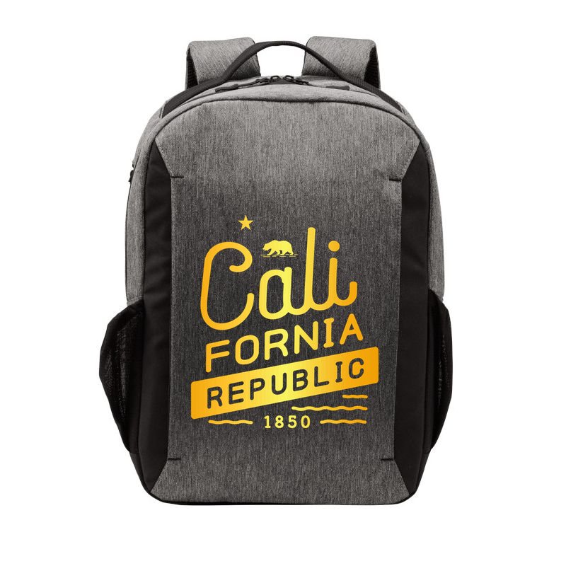 California Republic 1850 Gold Logo Vector Backpack