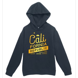 California Republic 1850 Gold Logo Urban Pullover Hoodie