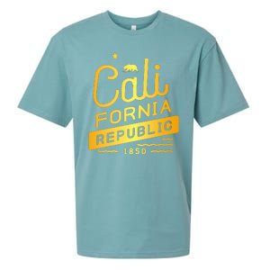 California Republic 1850 Gold Logo Sueded Cloud Jersey T-Shirt