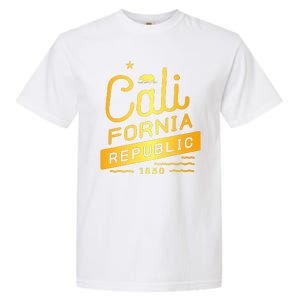 California Republic 1850 Gold Logo Garment-Dyed Heavyweight T-Shirt