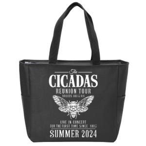 Cicada Reunion 2024 Brood Xiii Xix Summer 2024 Zip Tote Bag