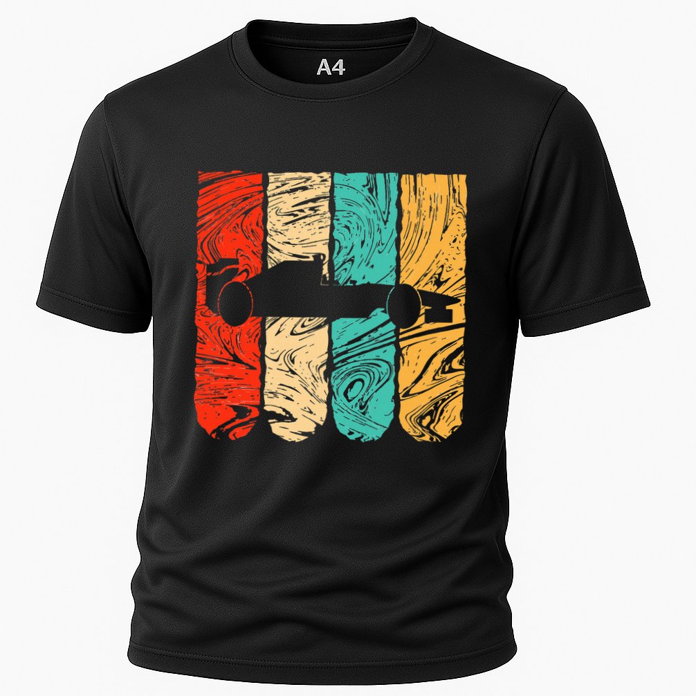 Classic Retro 70s Formula Motor Sport Racing Fan Cooling Performance Crew T-Shirt