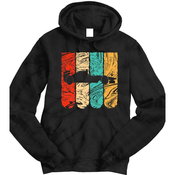 Classic Retro 70s Formula Motor Sport Racing Fan Tie Dye Hoodie