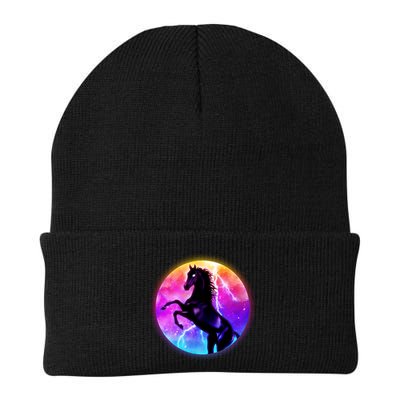 Colorful Retro 80's Eighties Lightning Galaxy Horse Beanie